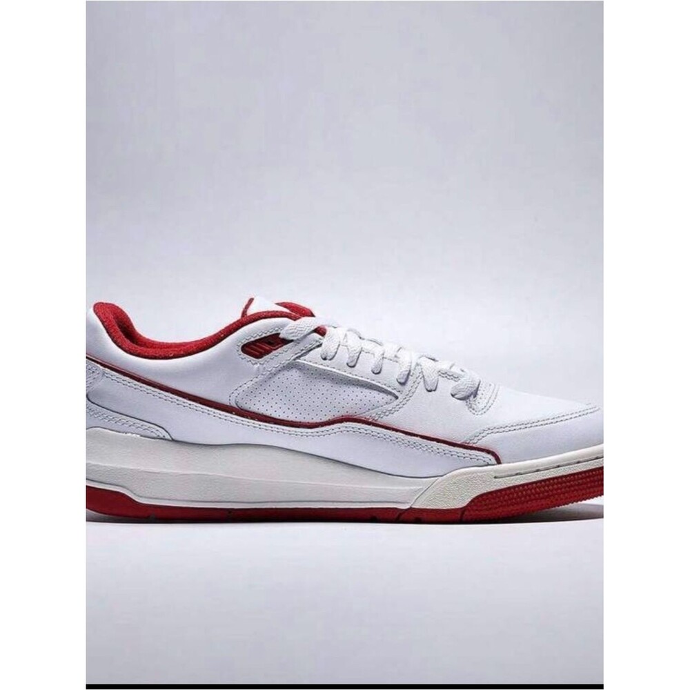 Jordan Men's White and Red Athletic Sneakers - Picture 4 of 6